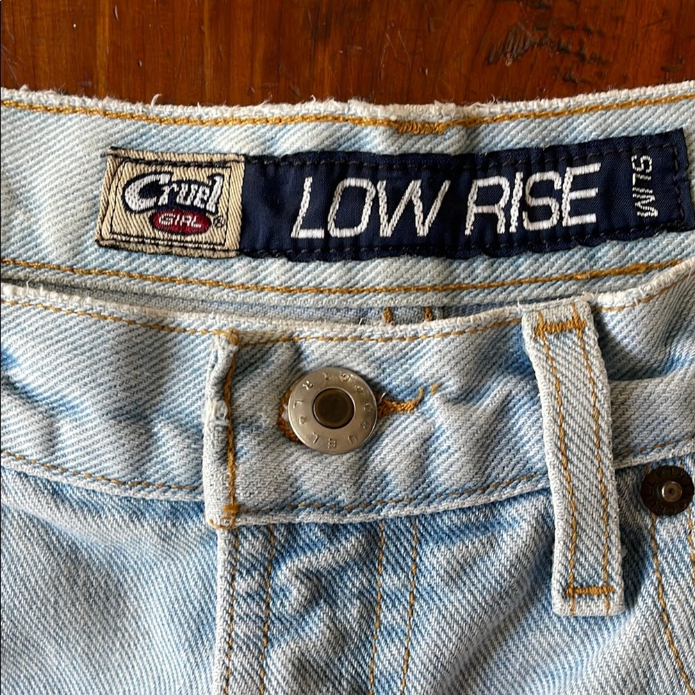 Cruel Girl Light Blue Denim Low Rise Jeans